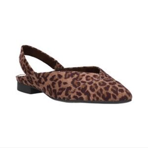 BELLA-VITA Milla Slingback Leopard Flats.      Size 8 1/2 N